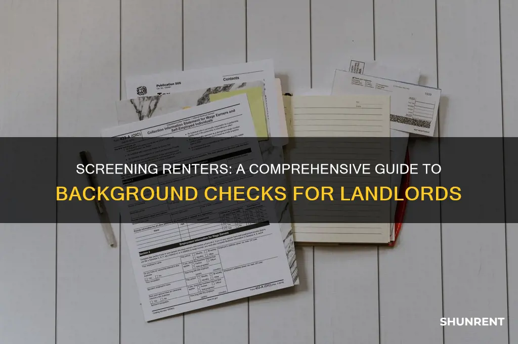 how to check background for a potential renter