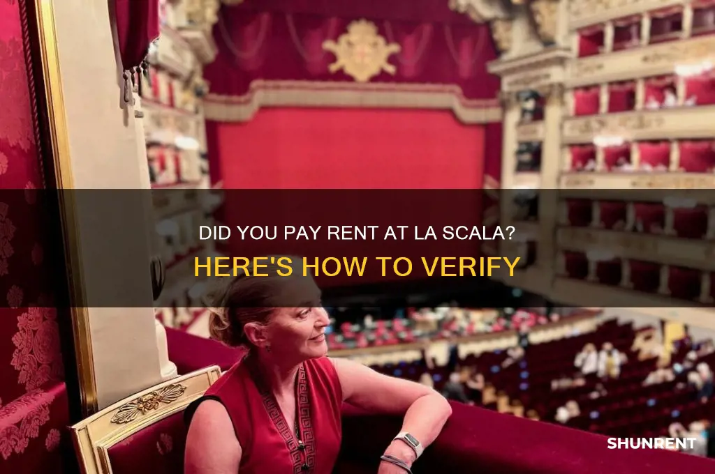 how to check if you paid your rent la scala