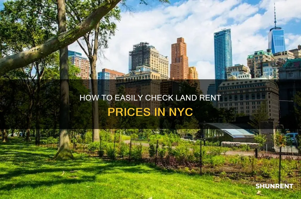 how to check rent of land in nyc