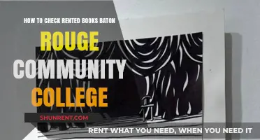 How to Check Rented Books at Baton Rouge Community College
