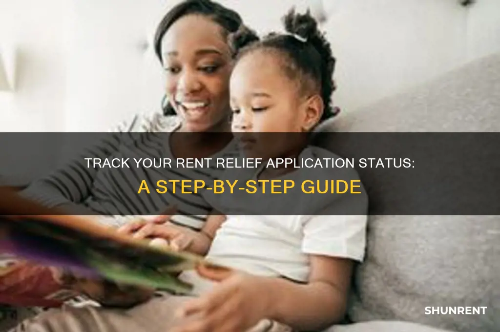 how to check status of rent relief application
