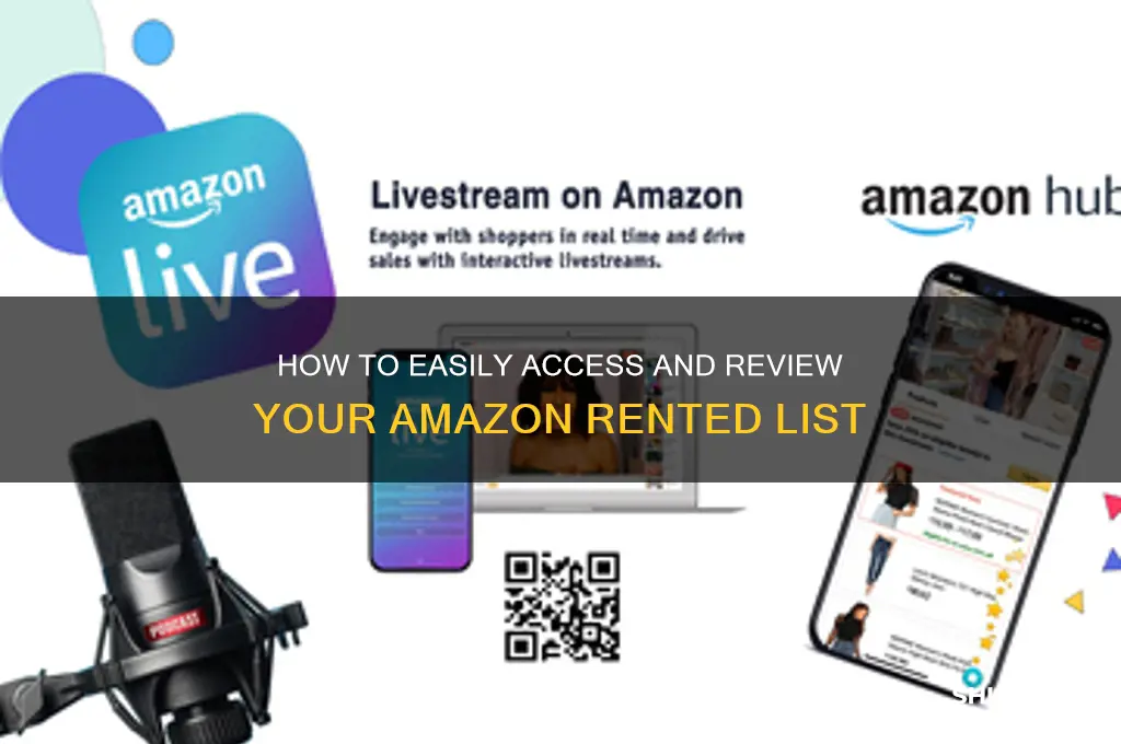 how to check your rented list on amazon