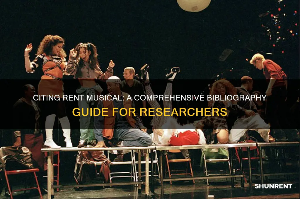 how to cite rent musical in a bibliography
