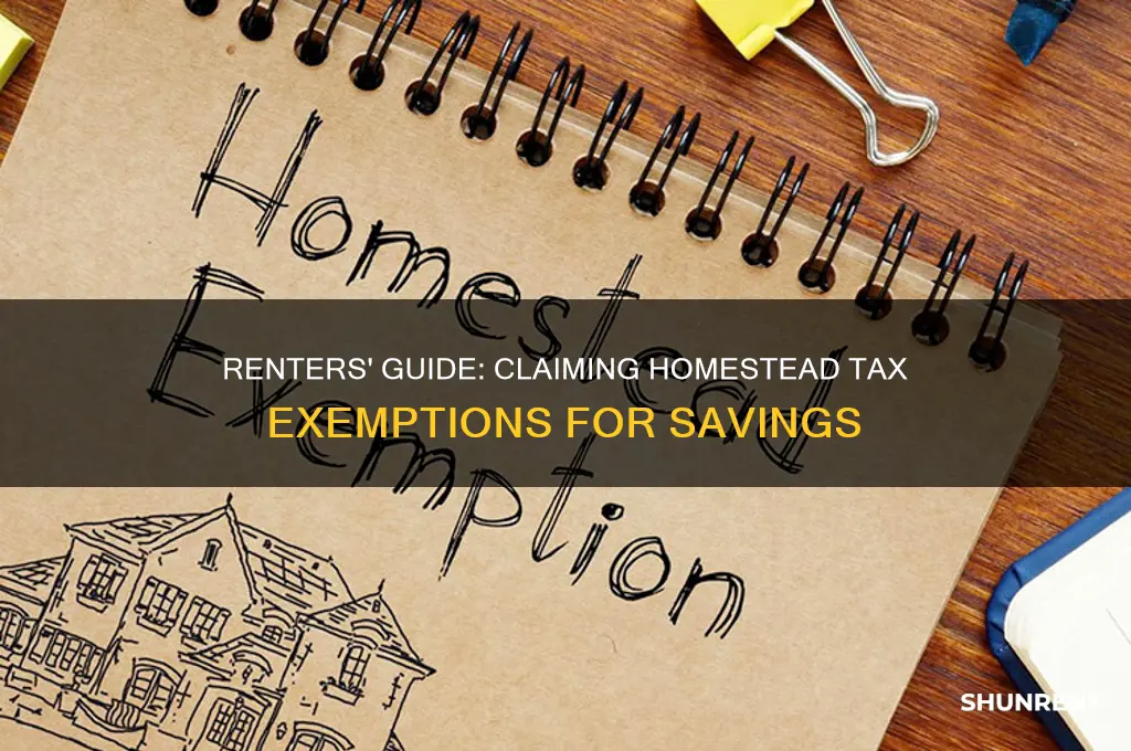 how to claim homestead on taxes if i rent