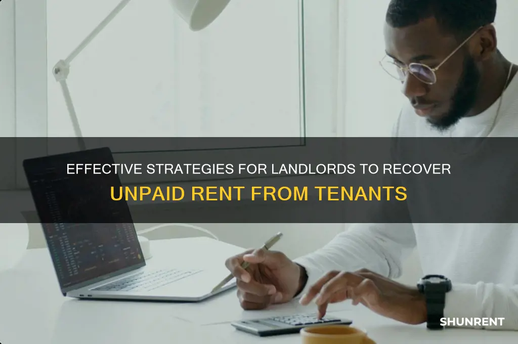 how to claim rent arrears from tenant