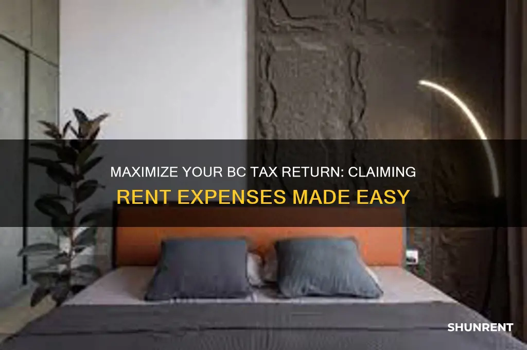 how to claim rent on taxes in bc