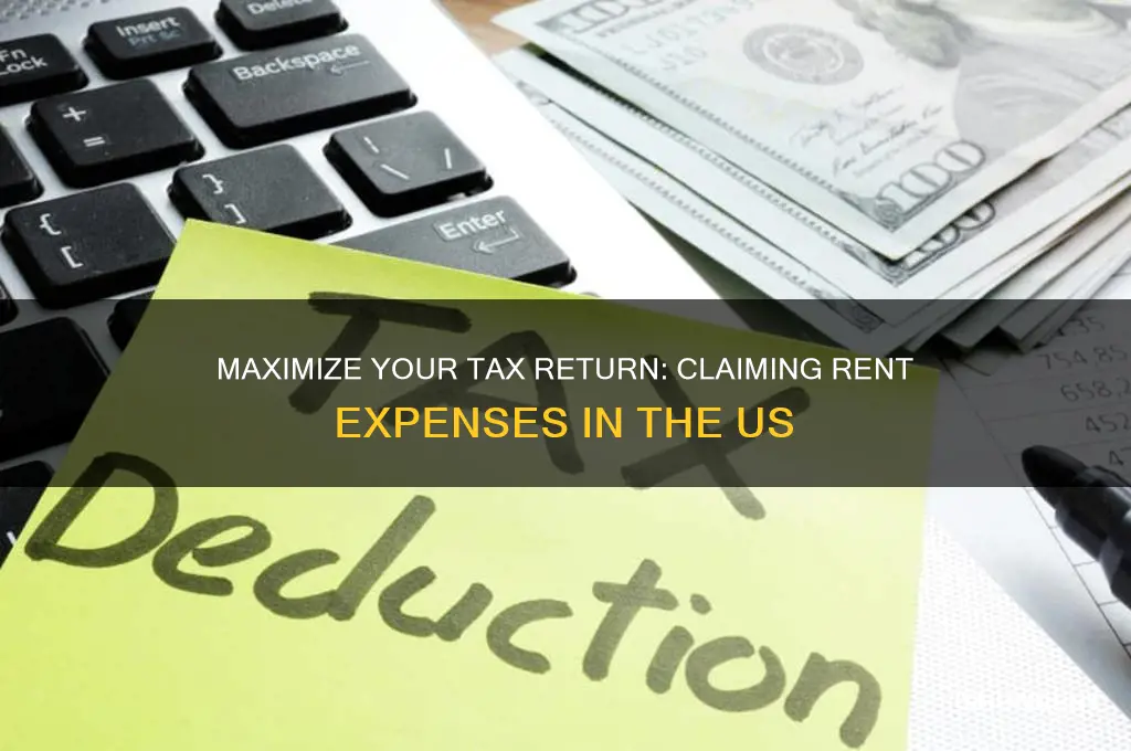 how to claim rent on taxes us