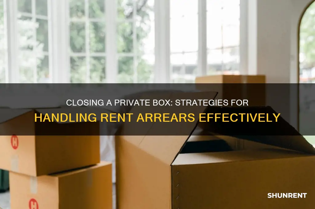 how to close a private box behind on rent