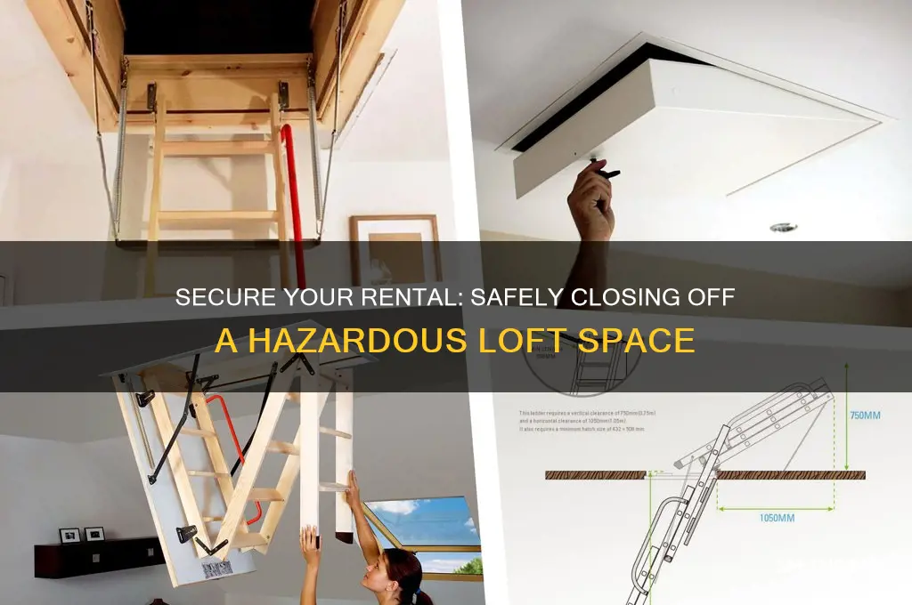 how to close off a dangerous loft when renting