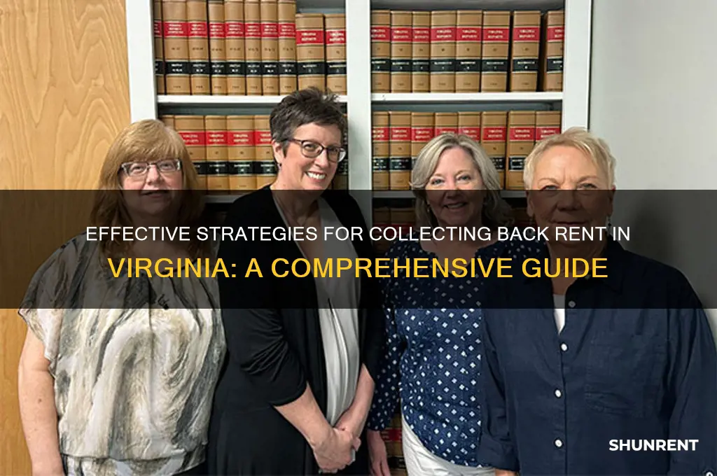 how to collect back rent in virginia