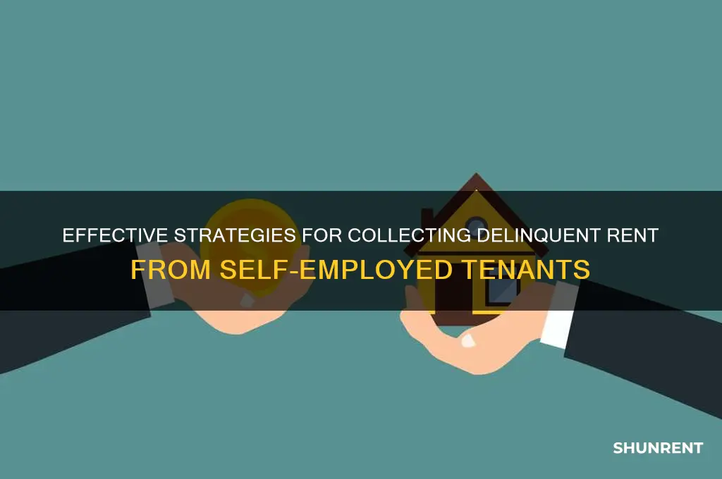 how to collect delinquent rent from self employed