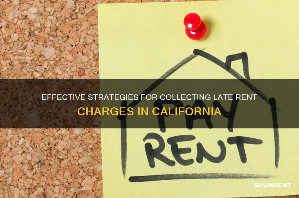 how to collect late rent charges fees in california