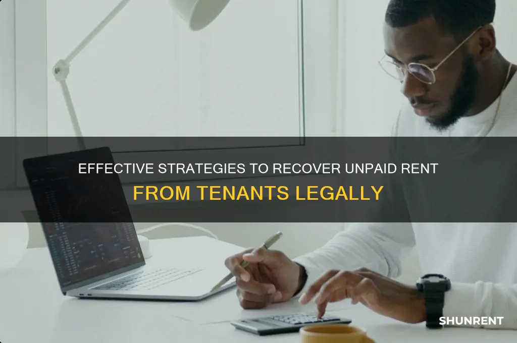 how to collect past rent froma renter