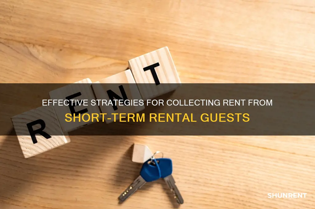 how to collect rent from a guest