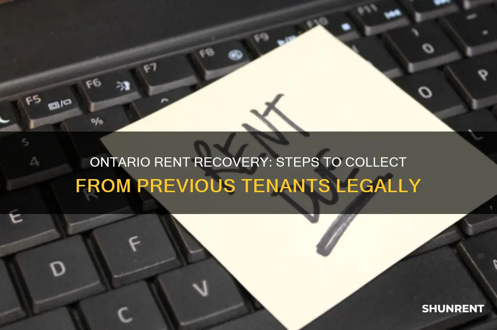 how to collect rent from previous tenant ontario