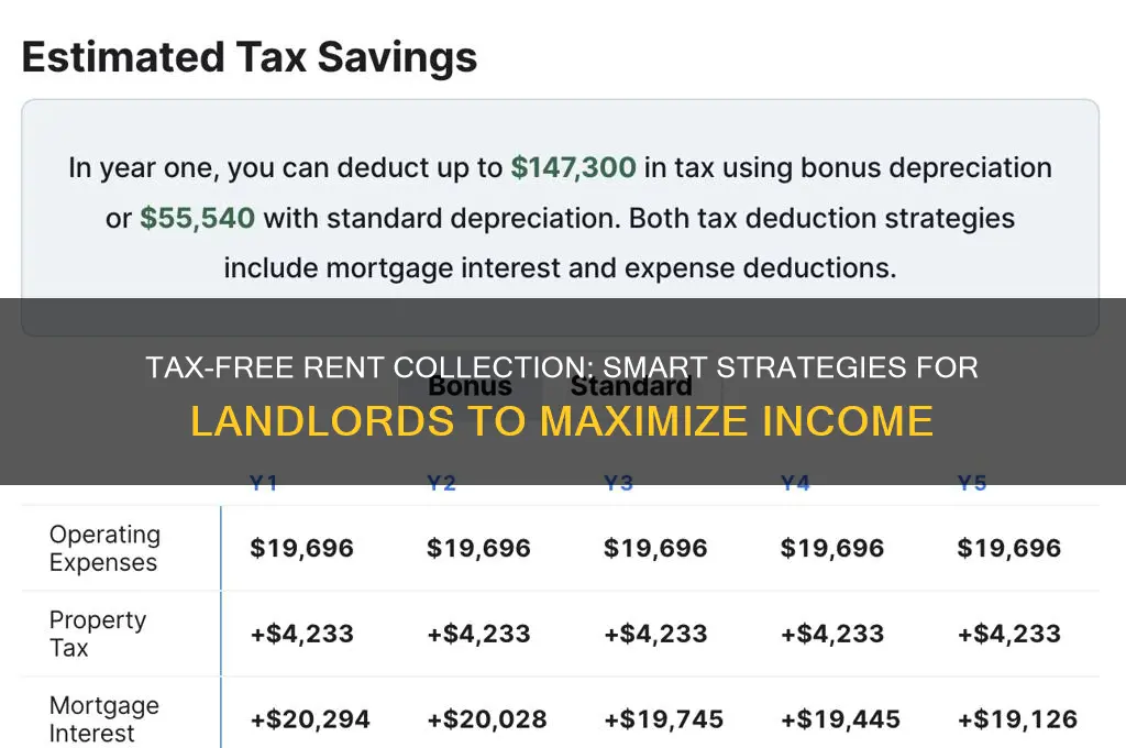 how to collect rent money tax free