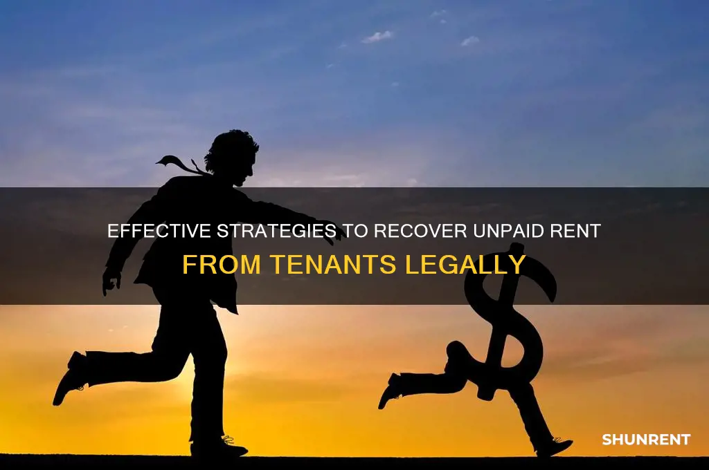how to collect unpaid rent from a tenant