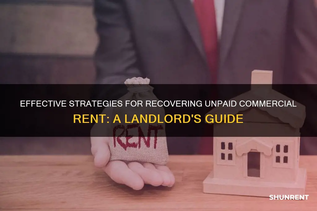 how to collect unpaid rent from commercial real estate