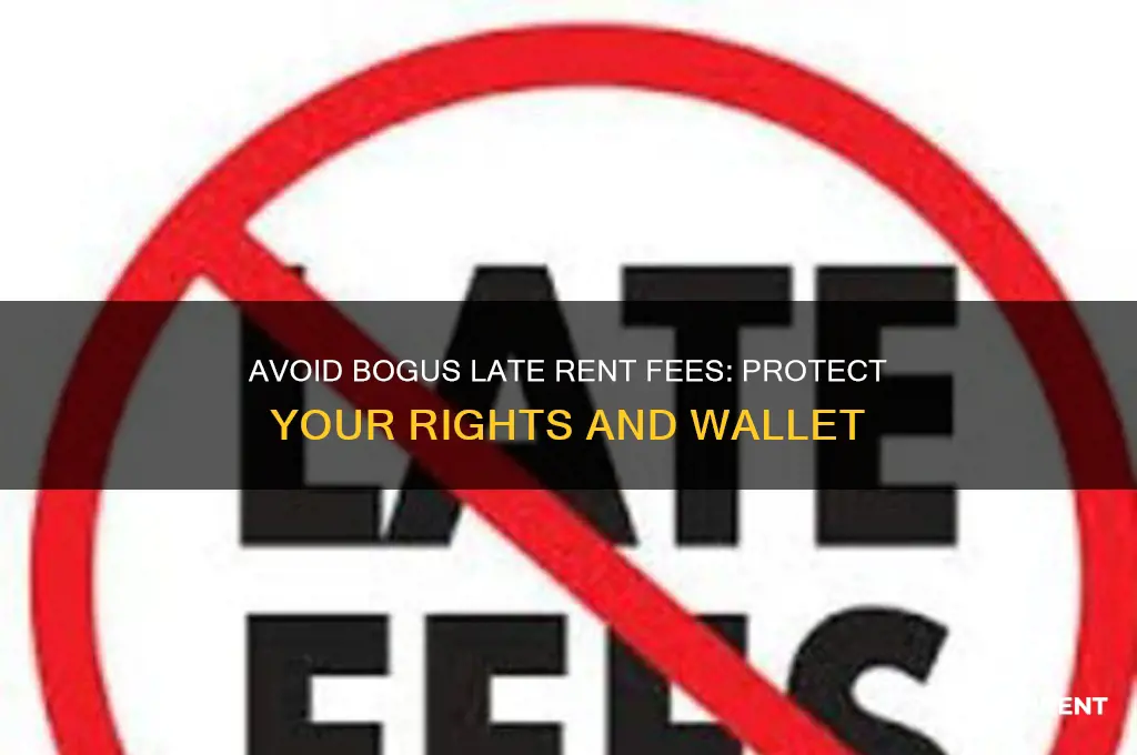 how to combat bogus late rent fee