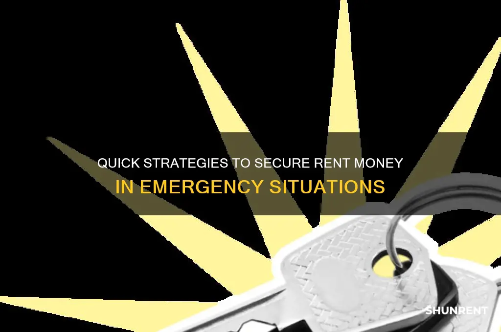 how to come up with rent money fast