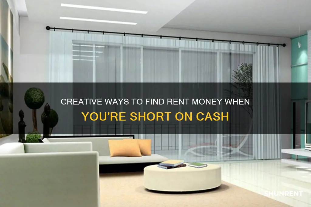 how to come up with rent money
