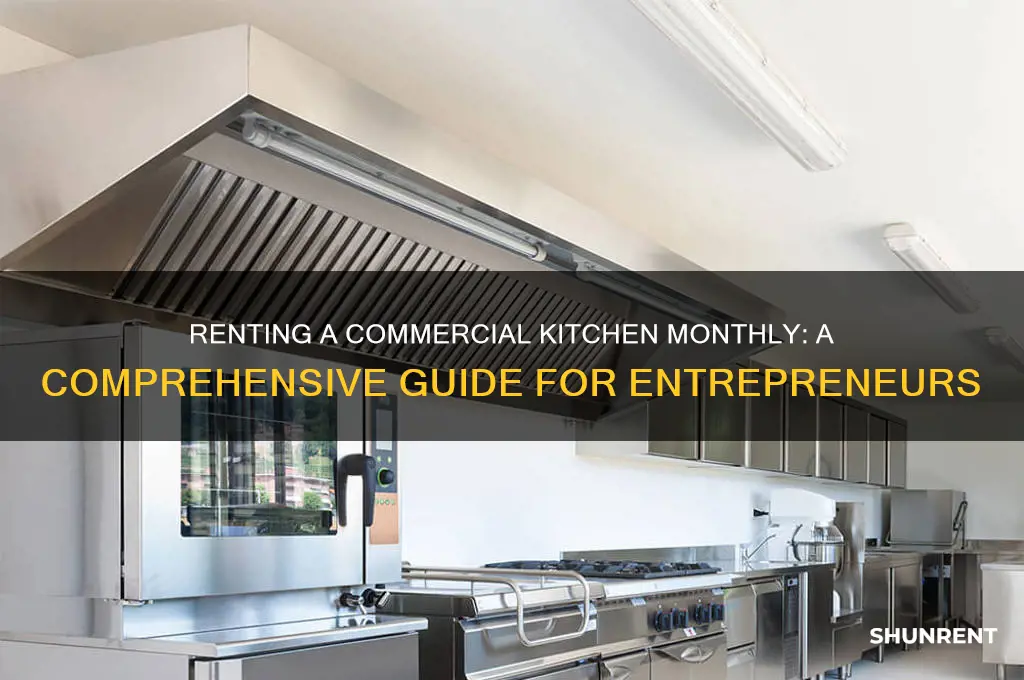 how to commercial kitchen for rent monthly