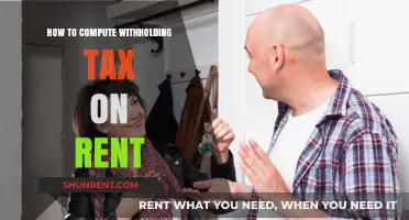 Calculating Withholding Tax on Rental Income: A Step-by-Step Guide