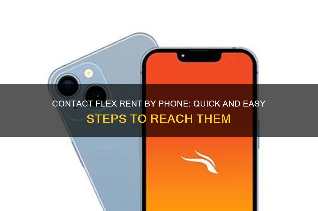 how to contact flex rent by phone