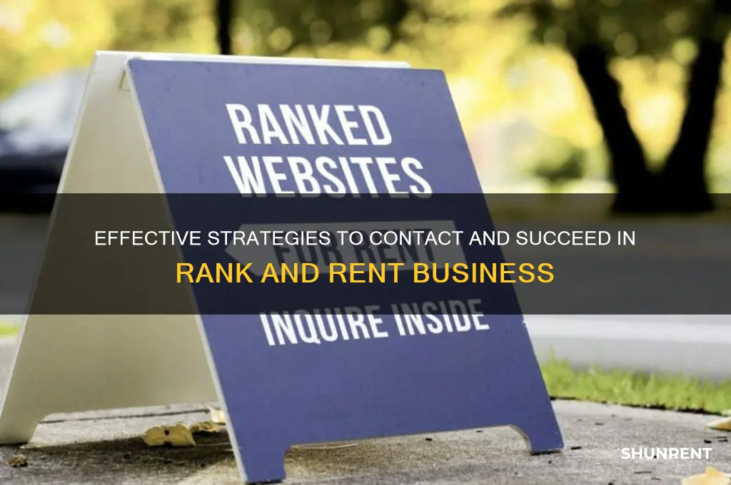 how to contact for rank and rent