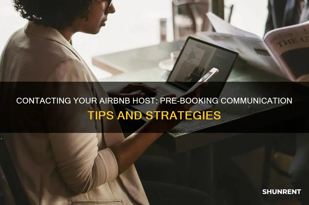 how to contact host in airbnb prior to renting