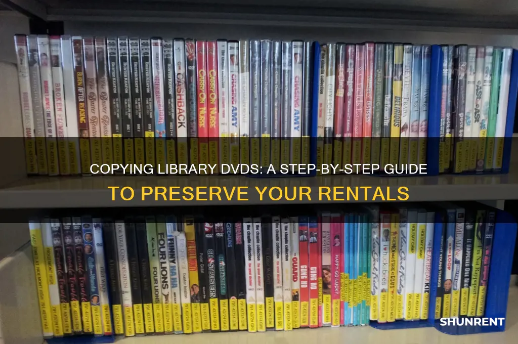 how to copy dvds you rent from a library