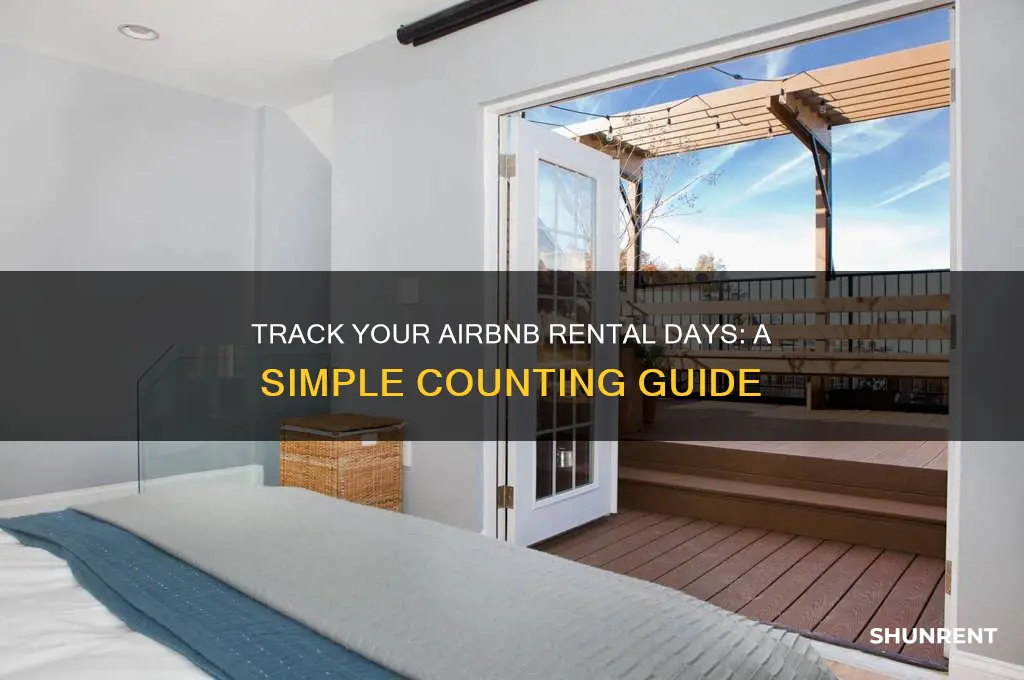 how to count how many days i rented air bnb