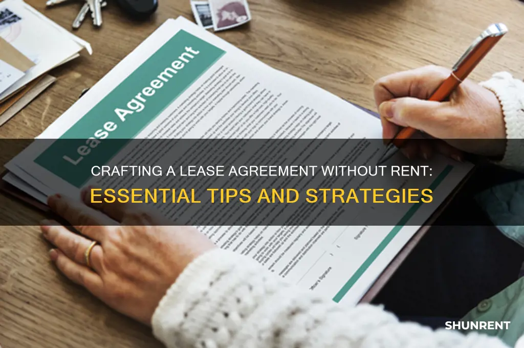 how to create a lease where rent is not included