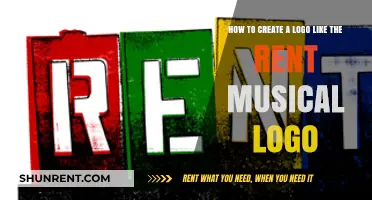 Designing a Vibrant Logo Inspired by Rent Musical's Iconic Style