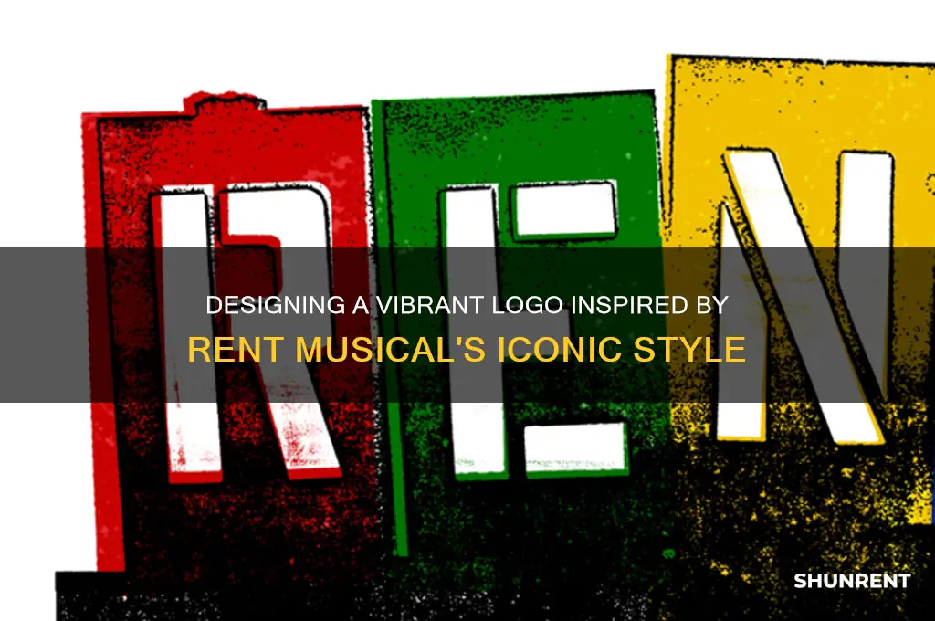 how to create a logo like the rent musical logo