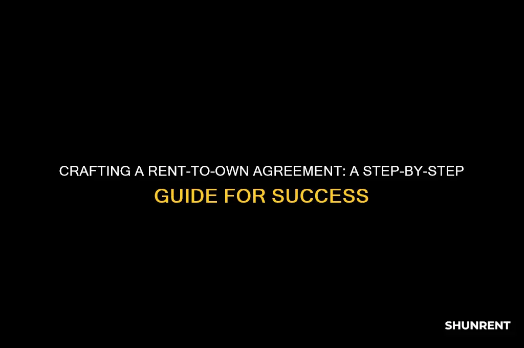 how to create a rent to own agreement