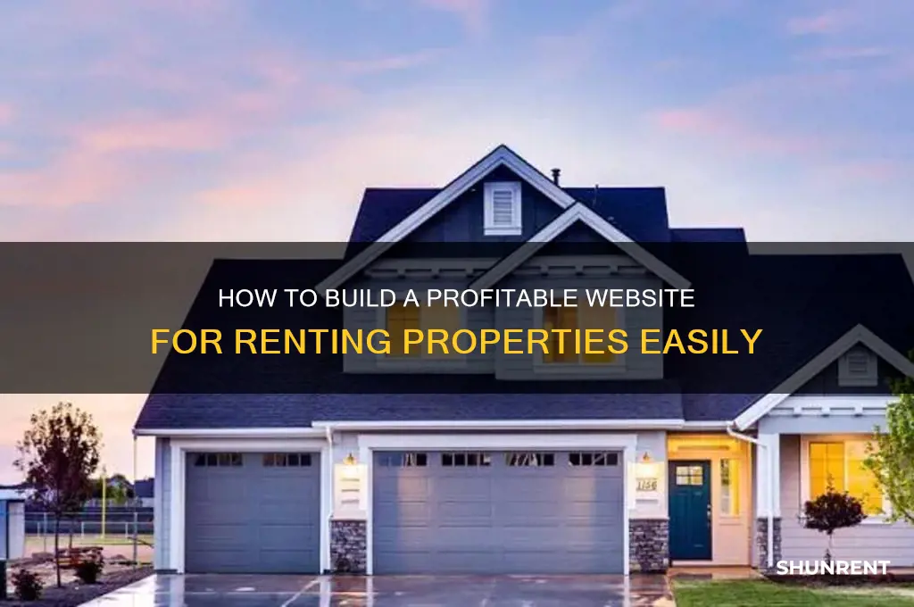 how to create a website to rent
