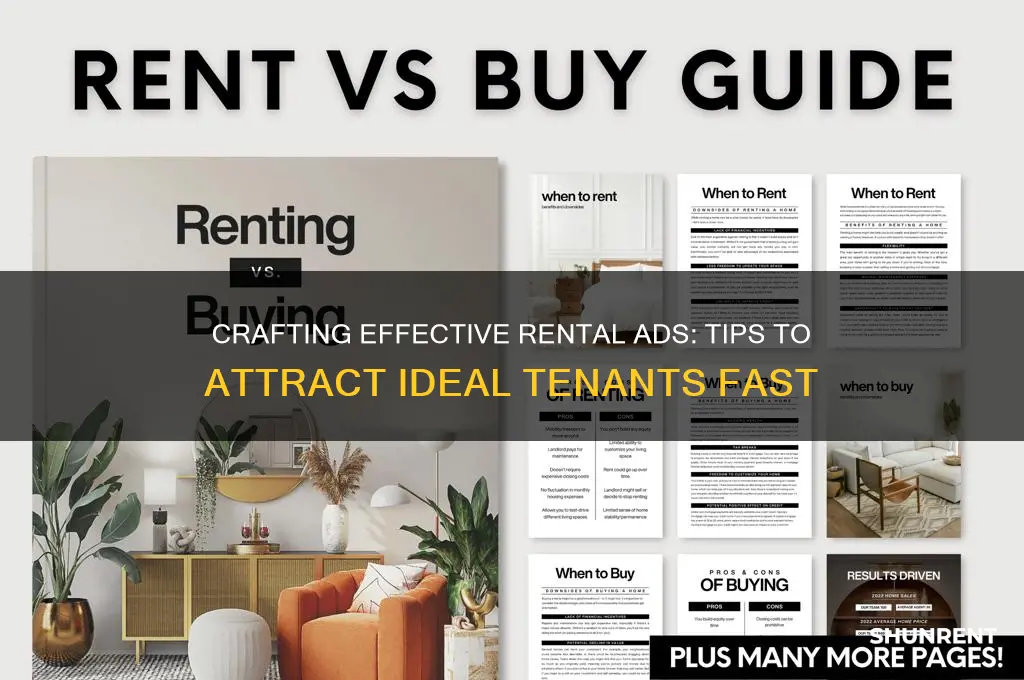 how to create an add for rent