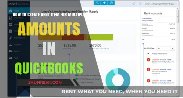 QuickBooks Guide: Creating Rent Items for Multiple Amounts Easily