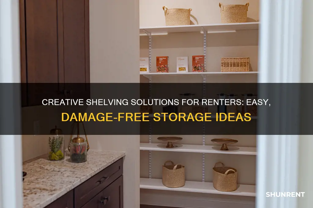 how to create shelving when you rent