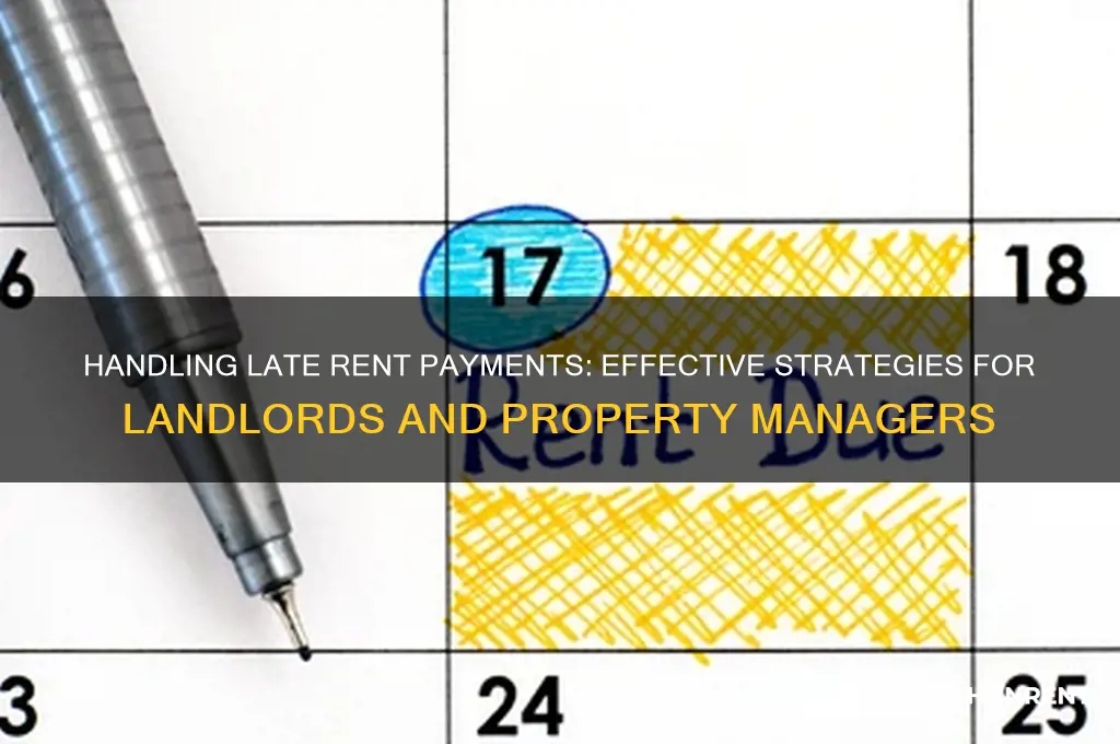 how to deal with a tenants late rent payments