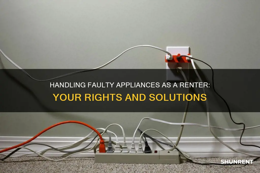 how to deal with faulty appliances during rent