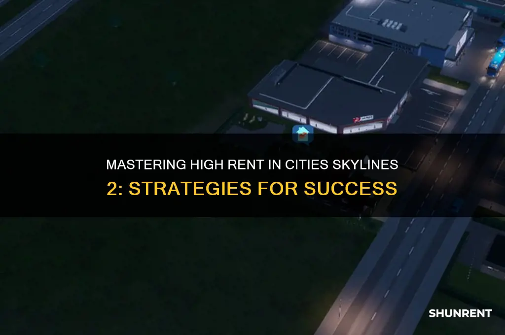 how to deal with high rent in cities skylines 2