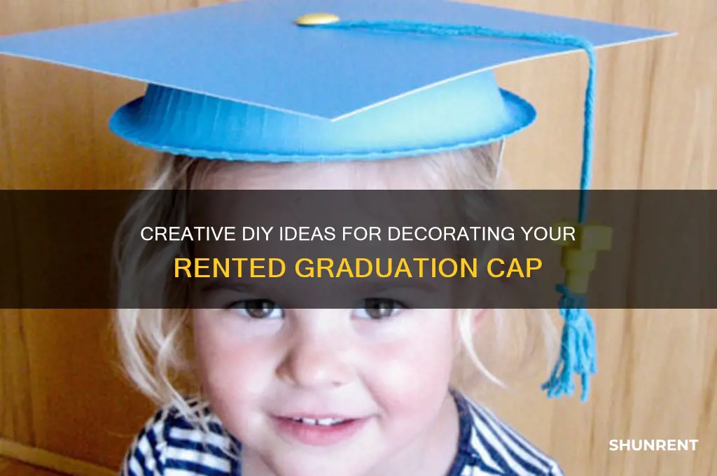 how to decorate a rented graduation cap