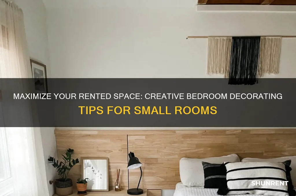 how to decorate a small rented bedroom