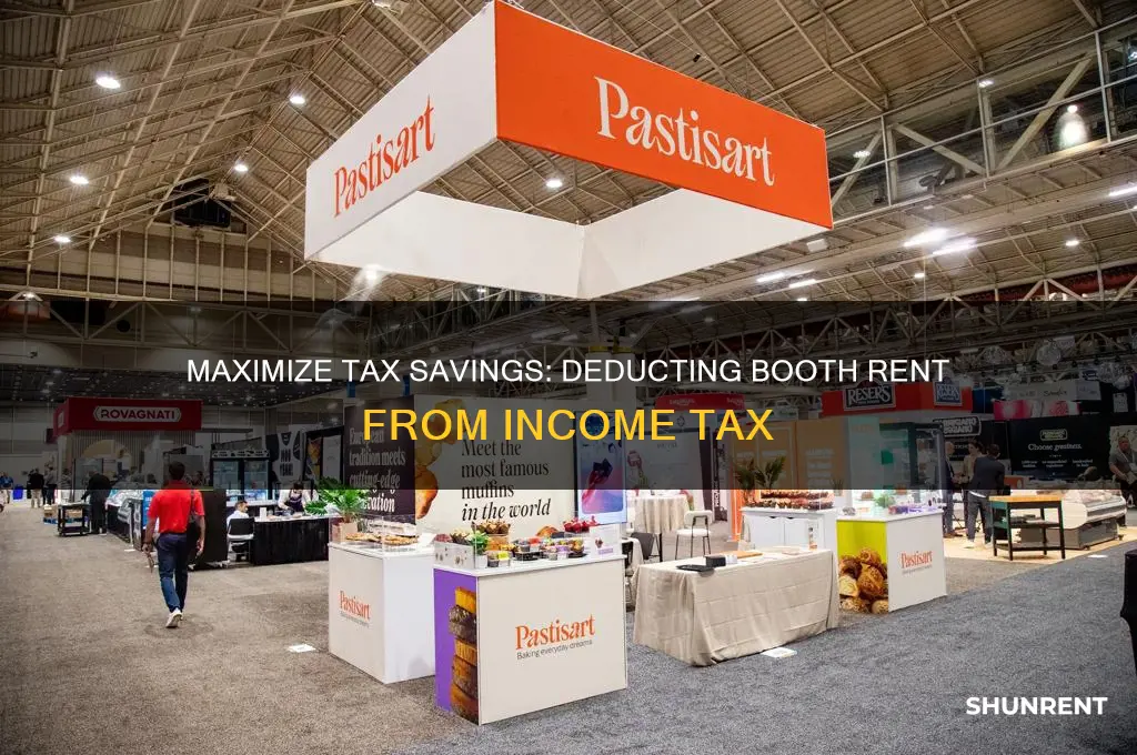 how to deduct booth rent from income tax