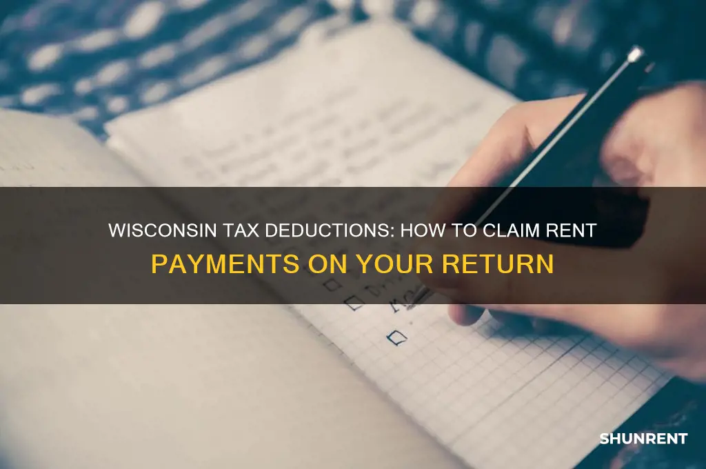 how to deduct rent paid from taxes wisconsin