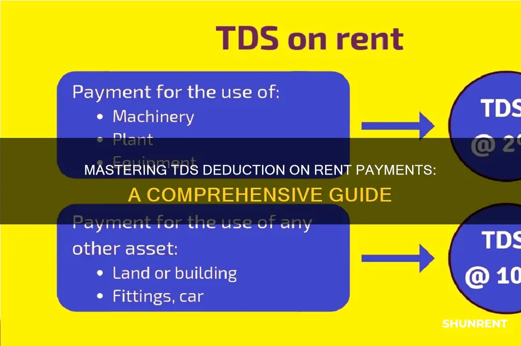 how to deduct tds on rent payment
