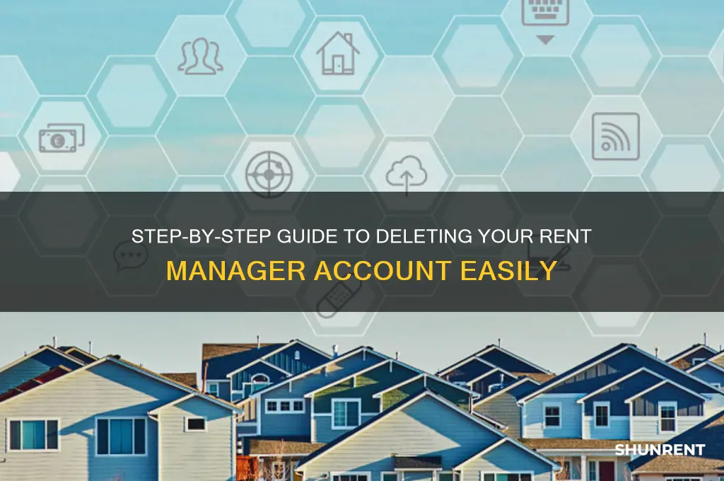 how to delete an account in rent manager