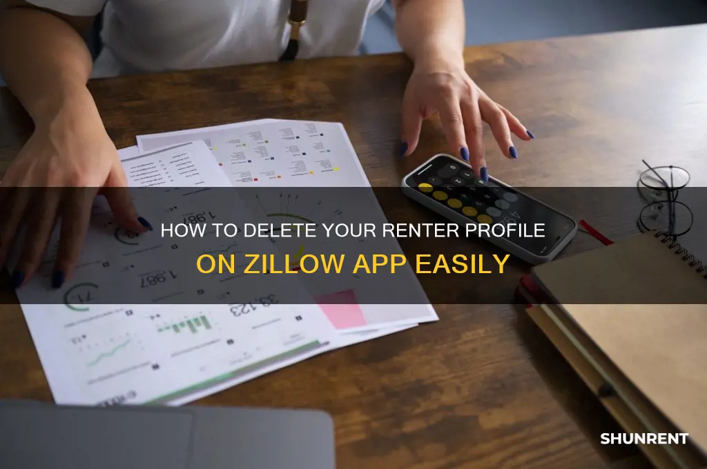 how to delete renter profile on zillow on app
